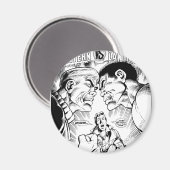 Groene Lantaarn vs Groene Lantaarn, Zwart en Wit Magneet (Voorkant / Achterkant)