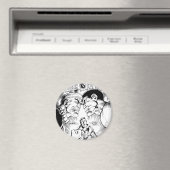 Groene Lantaarn vs Groene Lantaarn, Zwart en Wit Magneet (Insitu (Vaatwasser))