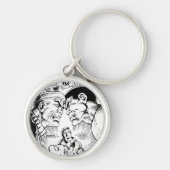 Groene Lantaarn vs Groene Lantaarn, Zwart en Wit Sleutelhanger (Voorkant)