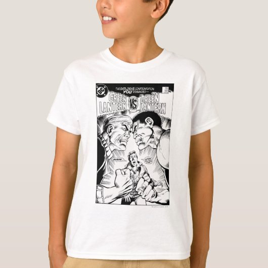 Groene Lantaarn vs Groene Lantaarn, Zwart en Wit T-shirt (Voorkant)