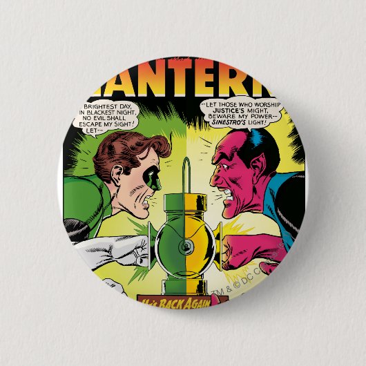 Groene Lantaarn vs. Sinestro Ronde Button 5,7 Cm (Voorkant)