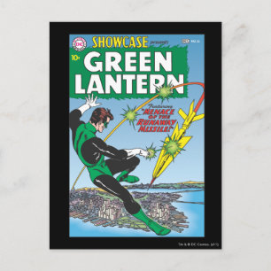 Groene lantaarn - wegwerpraketten briefkaart