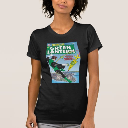 Groene lantaarn - wegwerpraketten t-shirt (Voorkant)