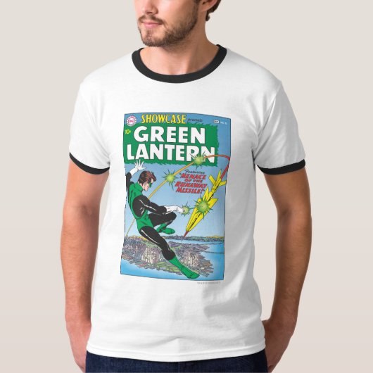 Groene lantaarn - wegwerpraketten t-shirt (Voorkant)