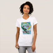 Groene lantaarn - wegwerpraketten t-shirt (Voorkant volledig)