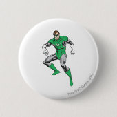 Groene Lantaarnplein Ronde Button 5,7 Cm (Voorkant)