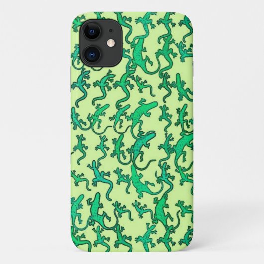 Groene lantaarns op een kalkgroene achtergrond Case-Mate iPhone case (Achterkant)
