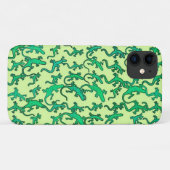 Groene lantaarns op een kalkgroene achtergrond Case-Mate iPhone case (Achterkant (horizontaal))