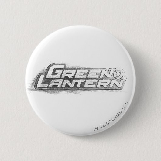 Groene lantaarns tekening ronde button 5,7 cm (Voorkant)