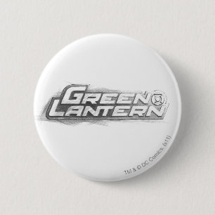 Groene lantaarns tekening ronde button 5,7 cm