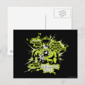 Groene Lantaarntekst Collage - Kleur Briefkaart (Voorkant / Achterkant)