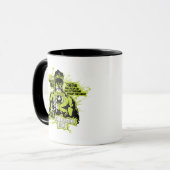 Groene Lantaarntekst Collage - Kleur Mok (Voorkant links)