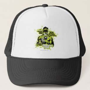 Groene Lantaarntekst Collage - Kleur Trucker Pet