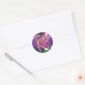 Groene Lantern en Star Sapphire - Color Ronde Sticker (Envelop)