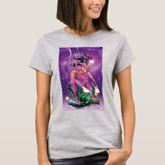 Groene Lantern en Star Sapphire - Color T-shirt