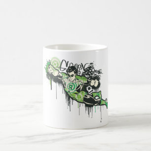 Groene lantern Graffiti Character Koffiemok