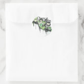 Groene lantern Graffiti Character Ronde Sticker (Tas)