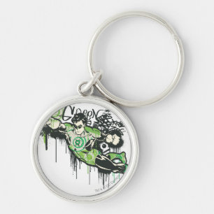 Groene lantern Graffiti Character Sleutelhanger