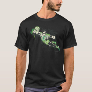 Groene lantern Graffiti Character T-shirt
