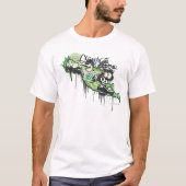 Groene lantern Graffiti Character T-shirt (Voorkant)
