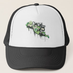 Groene lantern Graffiti Character Trucker Pet