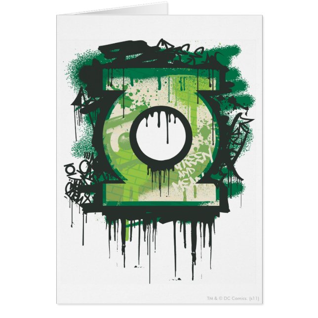Groene Lantern Graffiti-symbool (Voorkant)