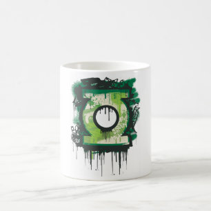 Groene Lantern Graffiti-symbool Koffiemok