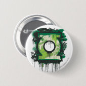 Groene Lantern Graffiti-symbool Ronde Button 5,7 Cm (Voorkant /achterkant)