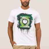 Groene Lantern Graffiti-symbool T-shirt (Voorkant)