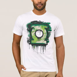 Groene Lantern Graffiti-symbool T-shirt