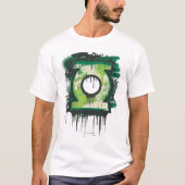 Groene Lantern Graffiti-symbool T-shirt (Voorkant)