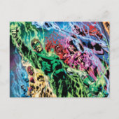 Groene Lantern-groep - Kleur Briefkaart (Voorkant)