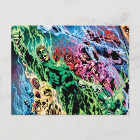 Groene Lantern-groep - Kleur Briefkaart (Voorkant)