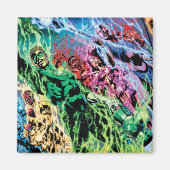 Groene Lantern-groep - Kleur Magneet (Voorkant)