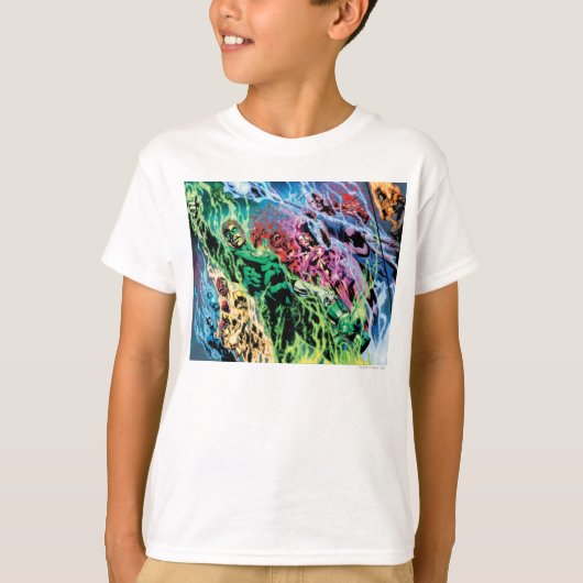 Groene Lantern-groep - Kleur T-shirt (Voorkant)