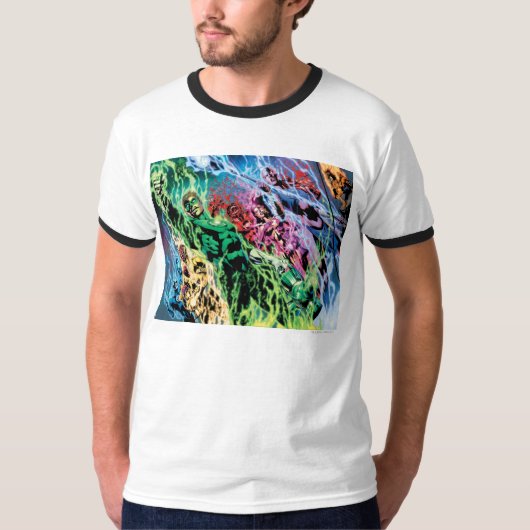 Groene Lantern-groep - Kleur T-shirt (Voorkant)