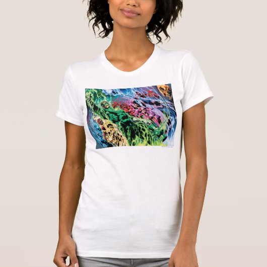 Groene Lantern-groep - Kleur T-shirt (Voorkant)