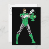 Groene Lantern met Lantern Briefkaart (Voorkant / Achterkant)