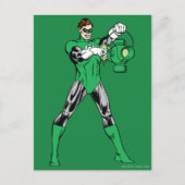 Groene Lantern met Lantern Briefkaart (Voorkant)