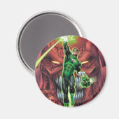 Groene Lantern met lichtstroom - Kleur Magneet (Voorkant / Achterkant)