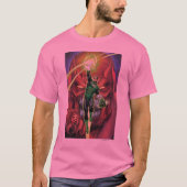 Groene Lantern met lichtstroom - Kleur T-shirt (Voorkant)