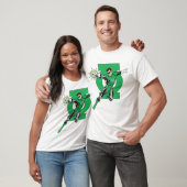 Groene Lantern met Logo Achtergrond T-shirt (Unisex)