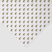 Groene largemouth Bass Fish | Achtergrond kleur Tissuepapier (Detail)