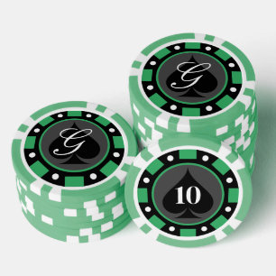 Groene Las Vegas casino partij gokken poker chips