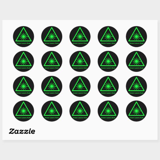 Groene Laser Sticker (Vel)