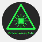 Groene Laser Sticker (Voorkant)