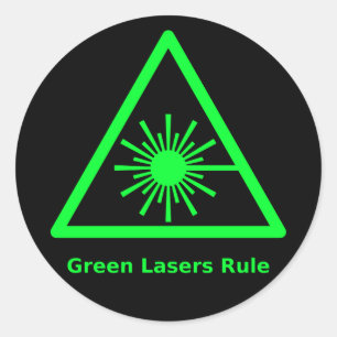 Groene Laser Sticker