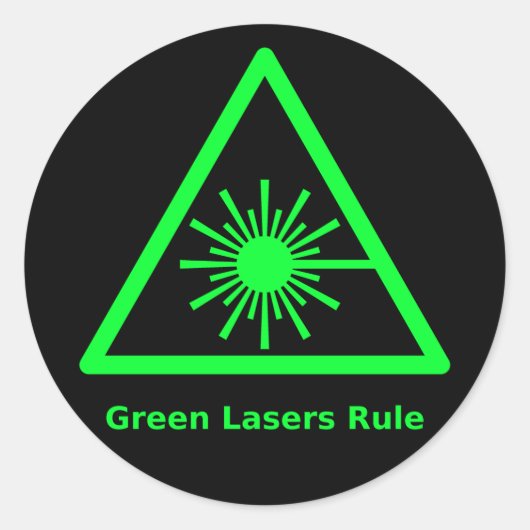 Groene Laser Sticker (Voorkant)