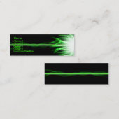 Groene laserstraal mini visitekaartje (Voorkant / Achterkant)