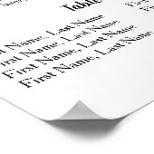 Groene Laurel - Wedstrijktafels Poster (Hoek)